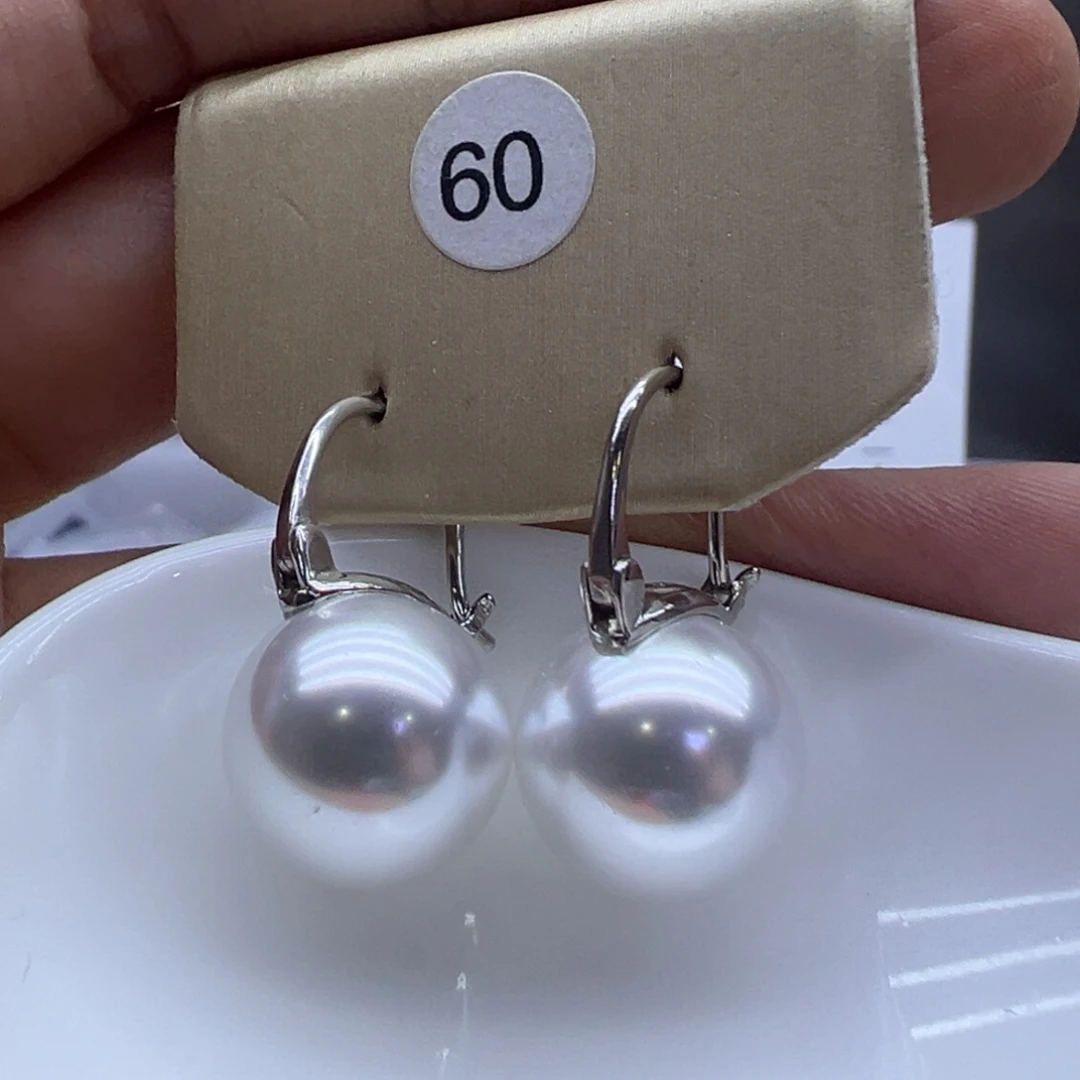 淡水珍珠耳饰银S925镶嵌