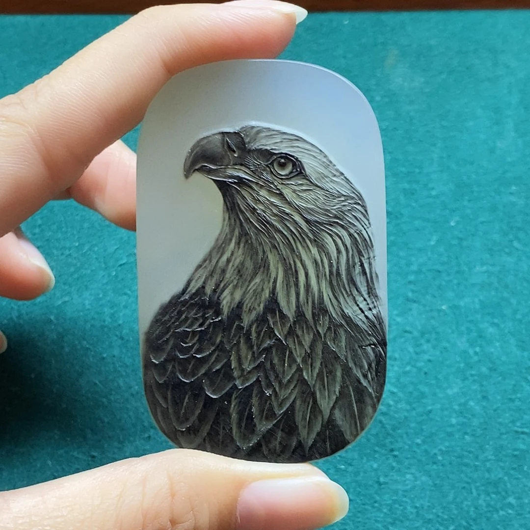 狼***子玛瑙/玉髓未镶嵌颈饰