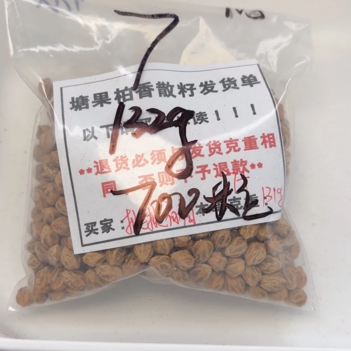 挑***看塘果柏香散籽白牙多棱7+ 131g