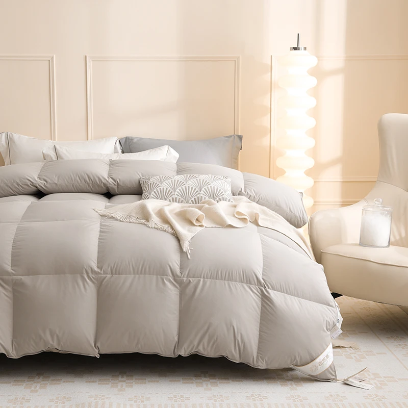 95冰城雁鸭绒超柔静音面料800蓬高货高档秋冬被【订单尾货】