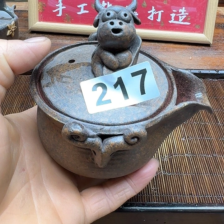 纯手工制作粗陶茶具
