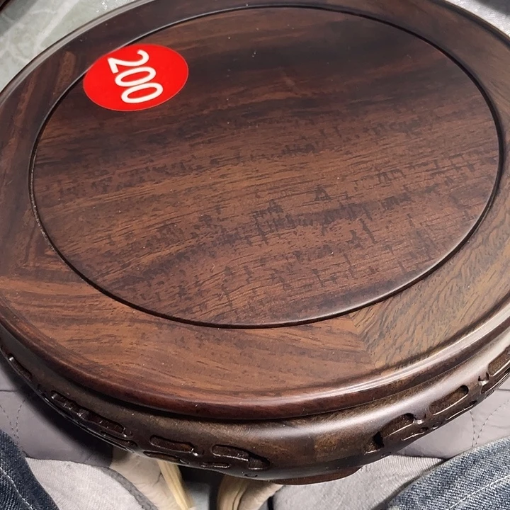琉璃手工艺品红木底座工艺品25