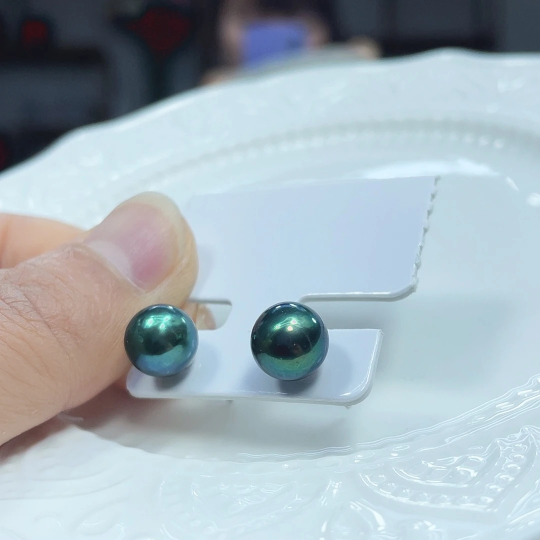 淡水珍珠银S925镶嵌颈饰