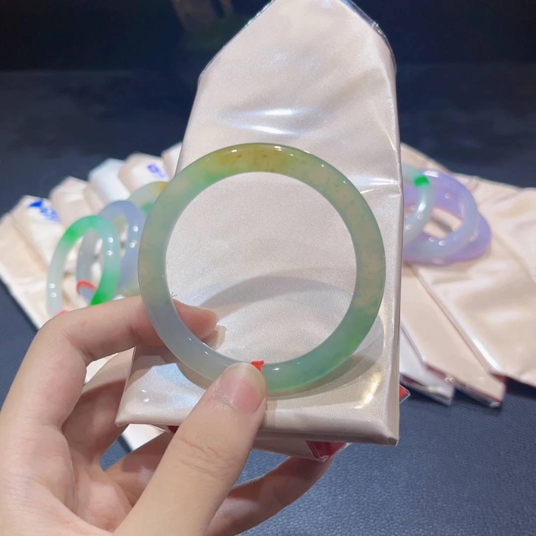 未镶嵌手镯翡翠翡翠手镯53圈口