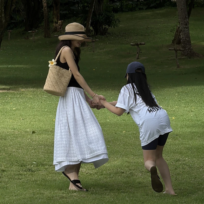 KEEP KAPU靠谱【夏威夷风情】100棉时尚绣花小白裙KP250001