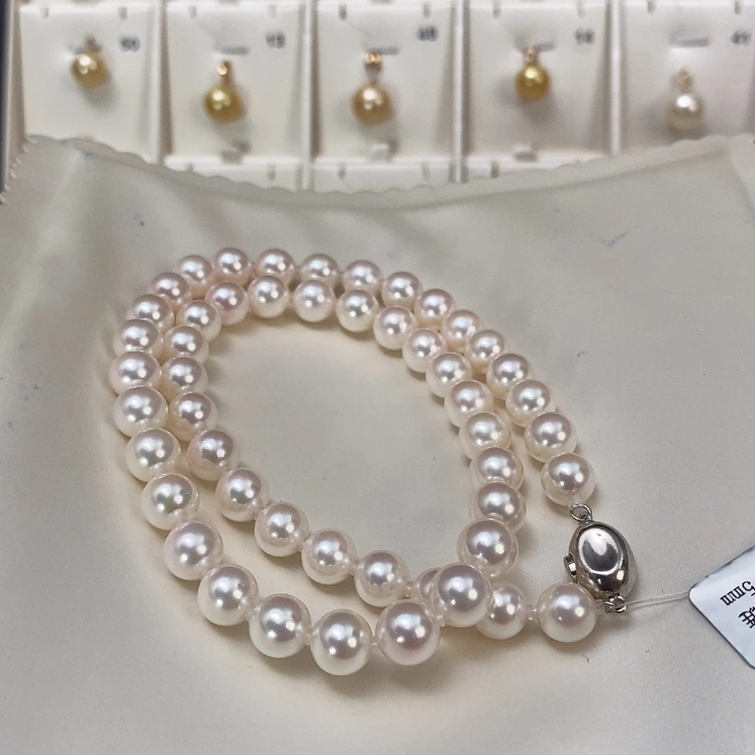 海水珍珠项链未镶嵌8-8.5