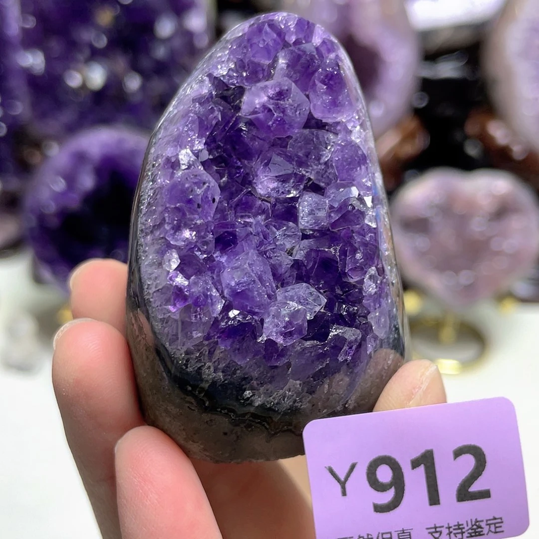 未镶嵌摆件紫晶晶震