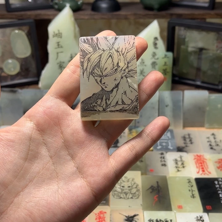 蛇纹石玉合金颈饰