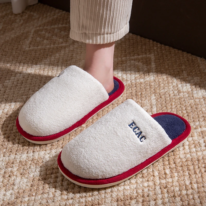 居家静音棉拖鞋女款2025新款室内防滑厚底男女情侣毛绒不臭脚保暖