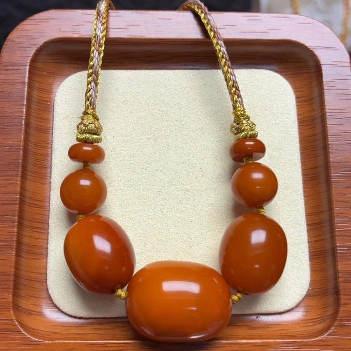 蜜蜡未镶嵌颈饰项链