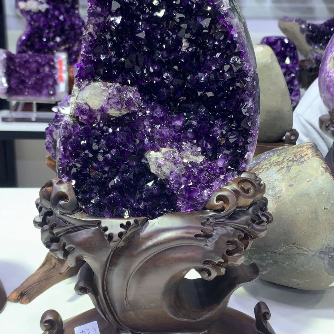 未镶嵌珠宝半成品紫晶南***_紫晶436