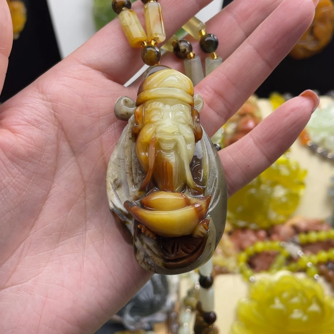未镶嵌蛇纹石玉颈饰海***星
