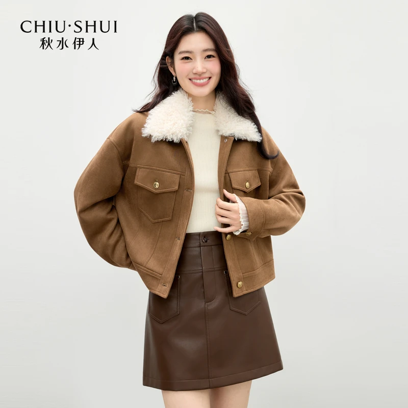 【丽公主】秋水伊人复古短外套年巴恩风翻领棉服625409E140294