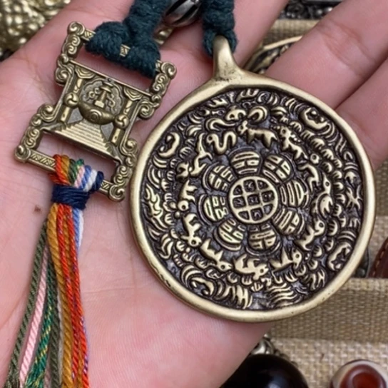 藏式风格九宫八卦牌