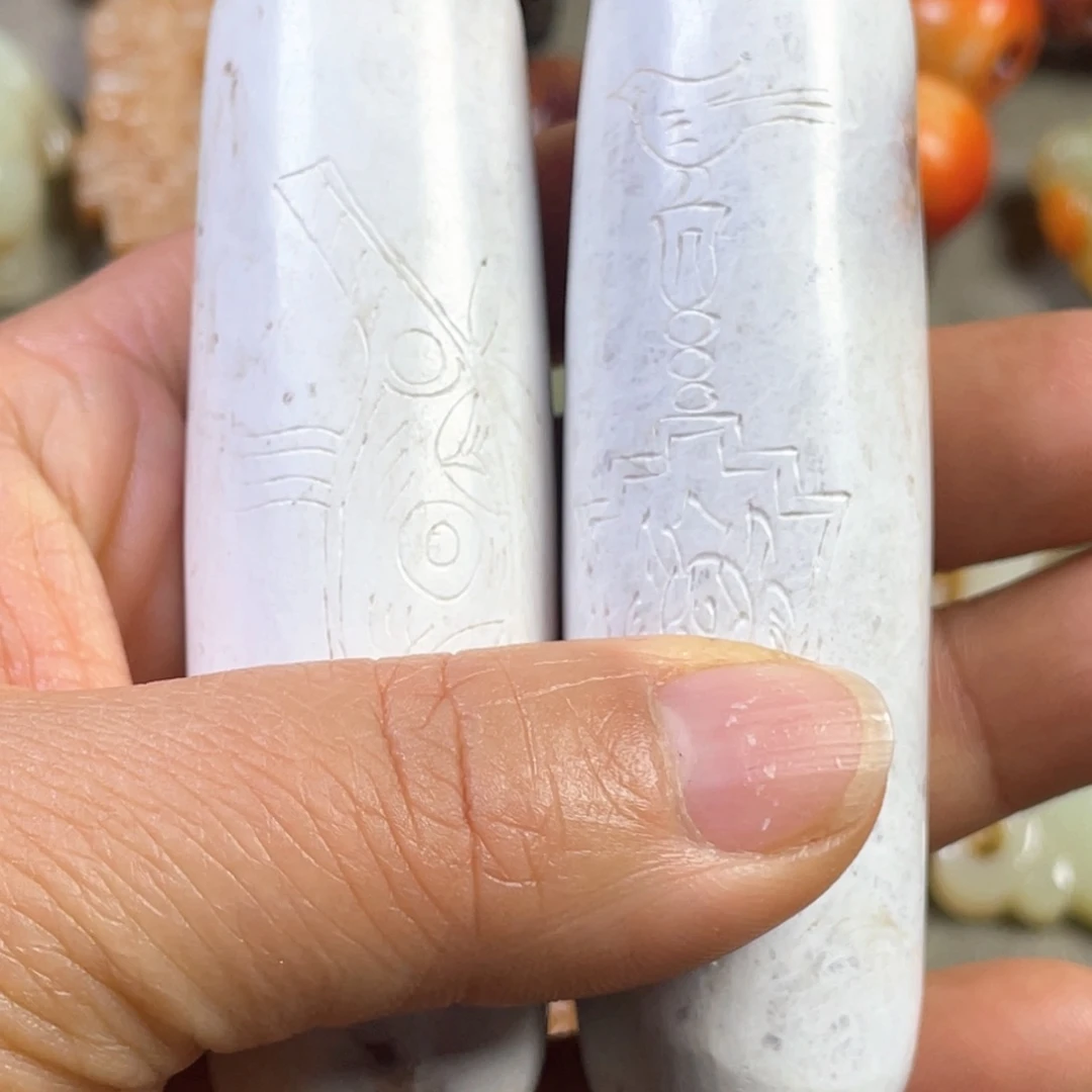 和田玉颈饰未镶嵌愚*