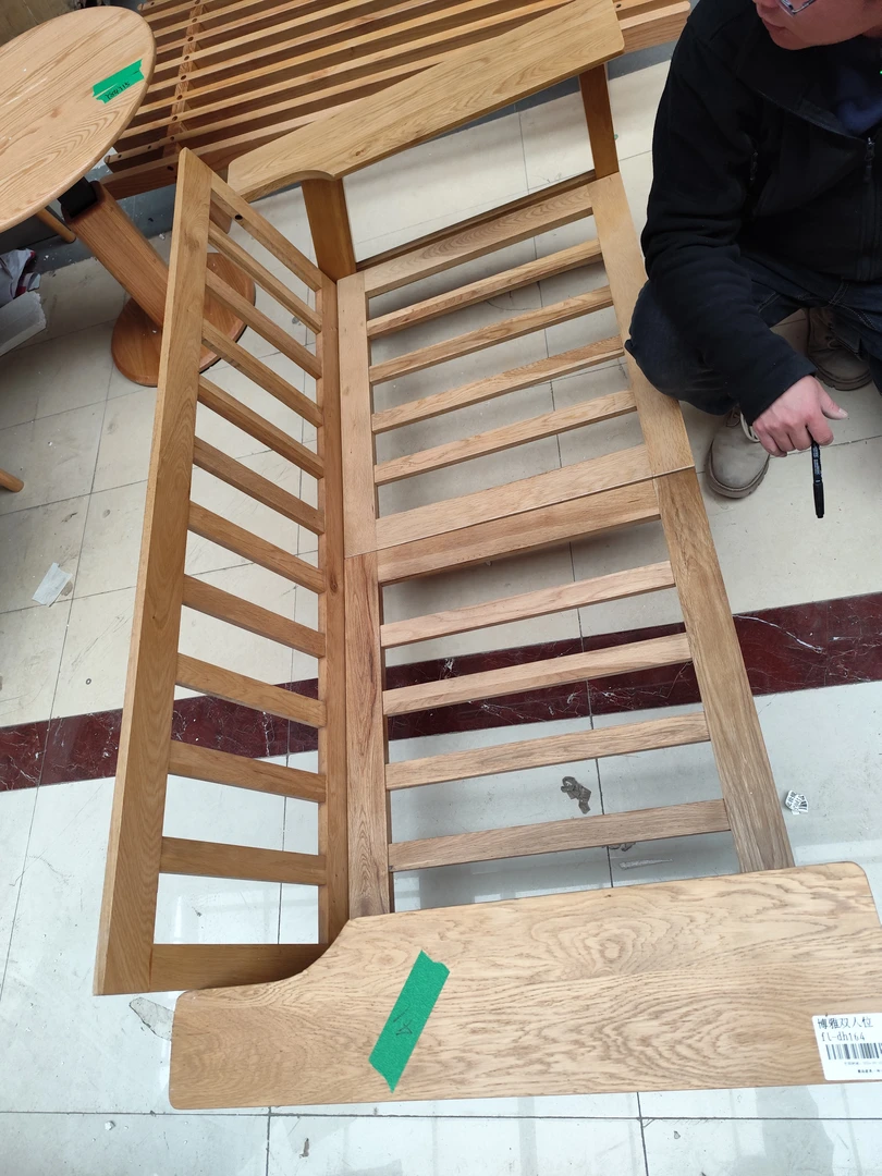 实木沙发 橡木 162*78*25 瑕疵无售后 yh41