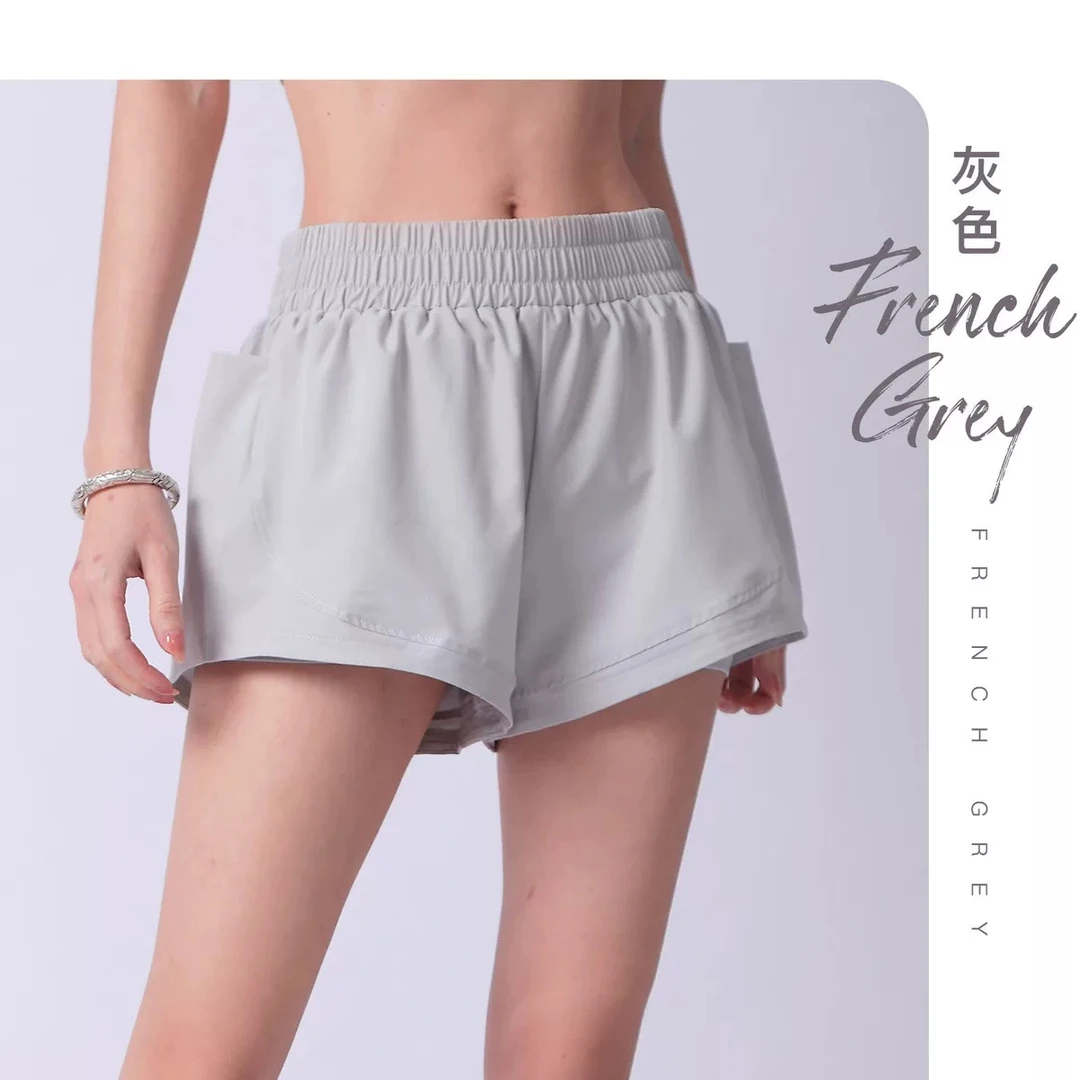 【清仓捡漏】户外运动短裤假两件防走光宽松瑜伽裤健身训练跑步速干