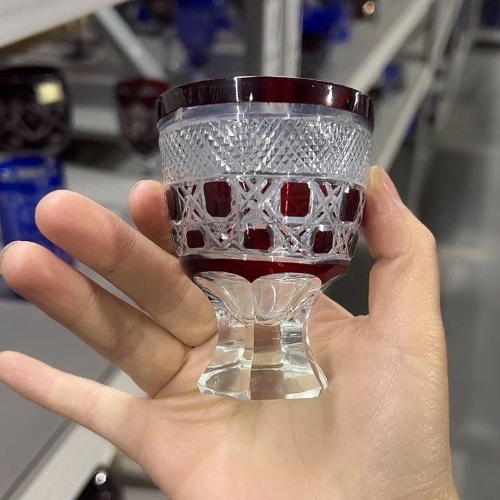 平底款水晶玻璃微瑕一个