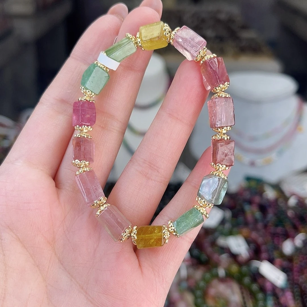 碧玺碧玺单圈方糖未镶嵌