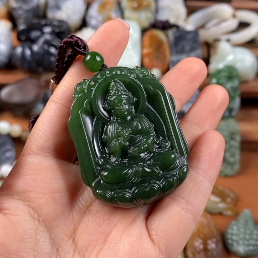 【闪购商品】未镶嵌和田玉挂件一**南