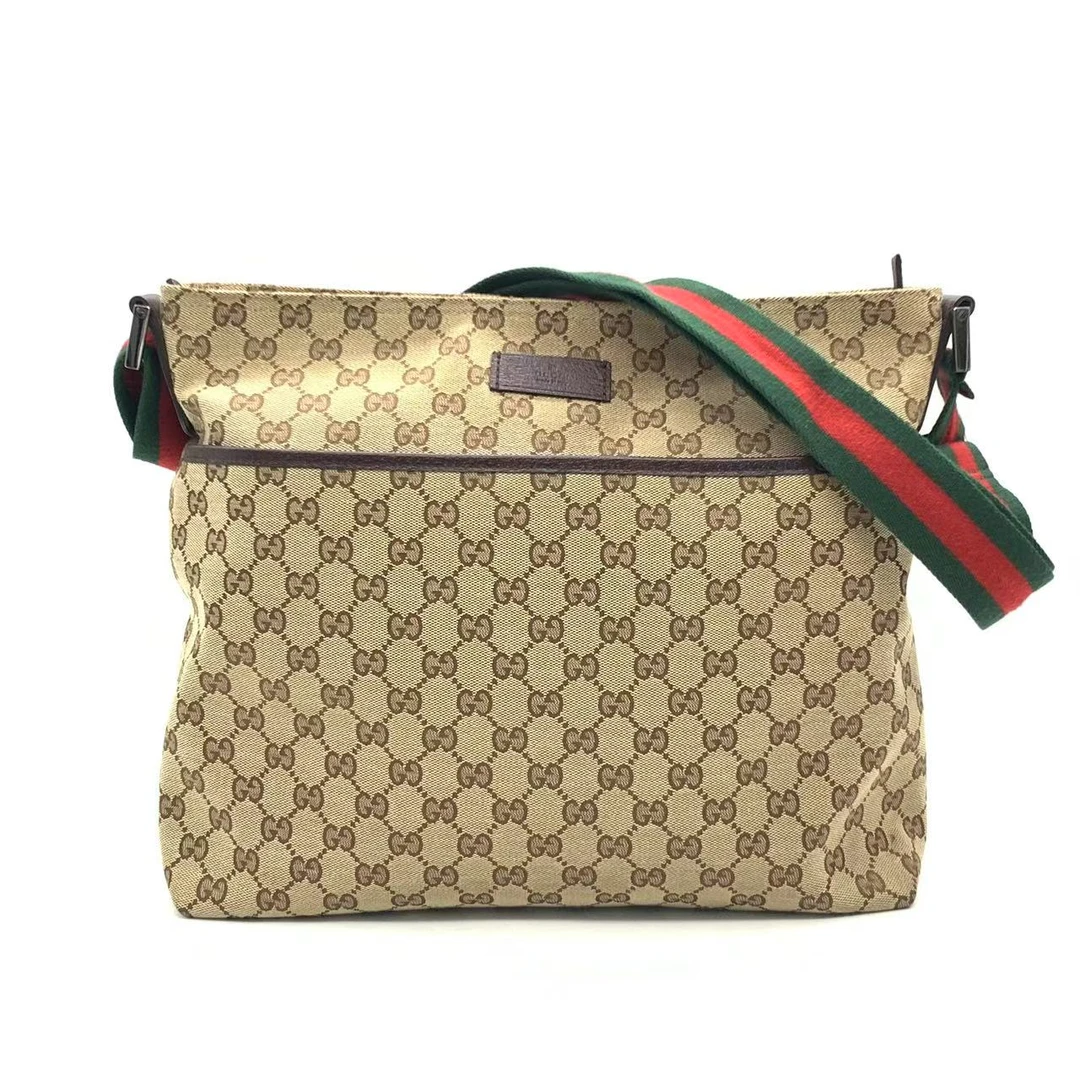 95新 GUCCI/古驰 老花斜跨包