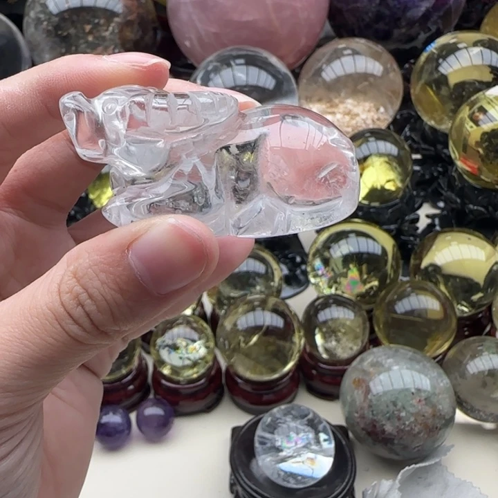 水晶未镶嵌摆件b083