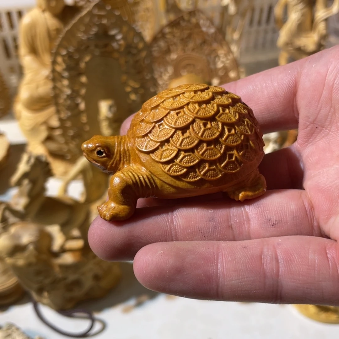 黄杨木黄金檀金钱龟