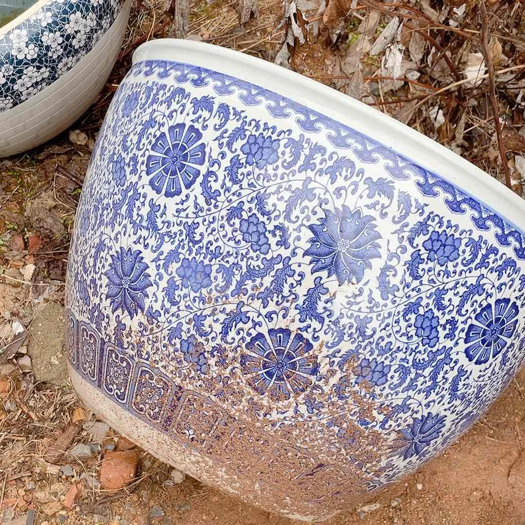 景德镇陶瓷鱼缸景德镇陶瓷鱼缸