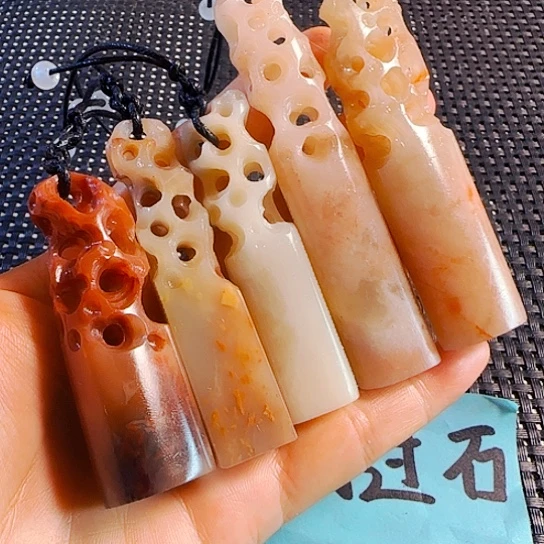寿山石印石老挝石5个