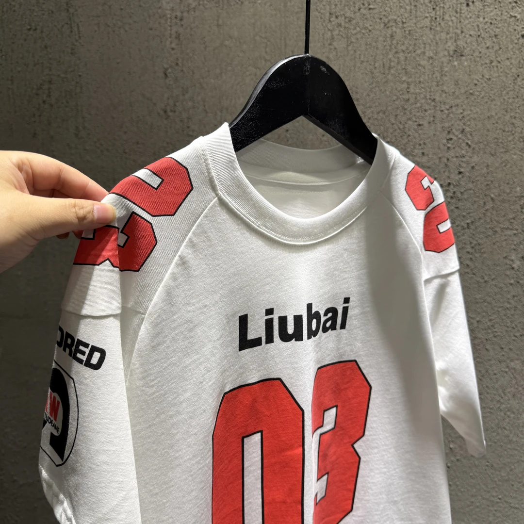 【游子kids】韩版儿童球服潮酷印花半袖夏季纯棉宽松短袖