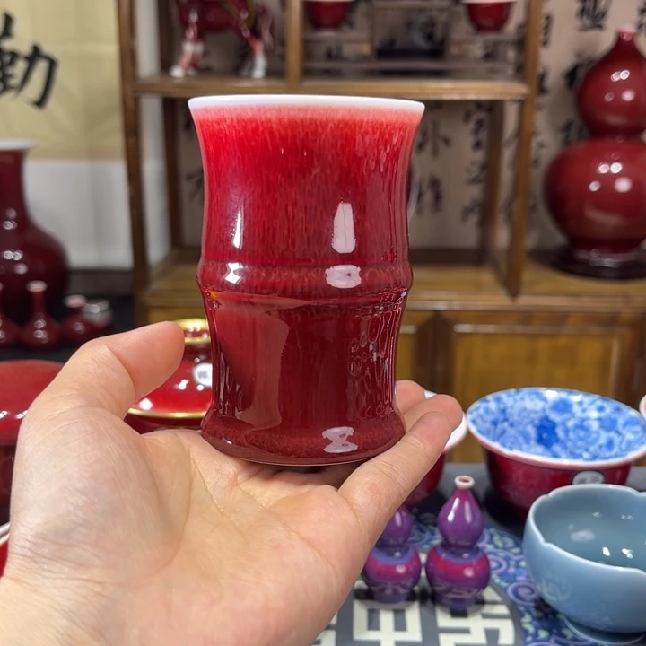 景德镇陶瓷竹节杯