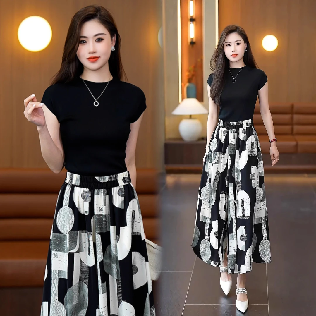 裙裤休闲裤女2025年新款半身裙宽松显瘦洋气大摆妈妈裤裙百搭外穿