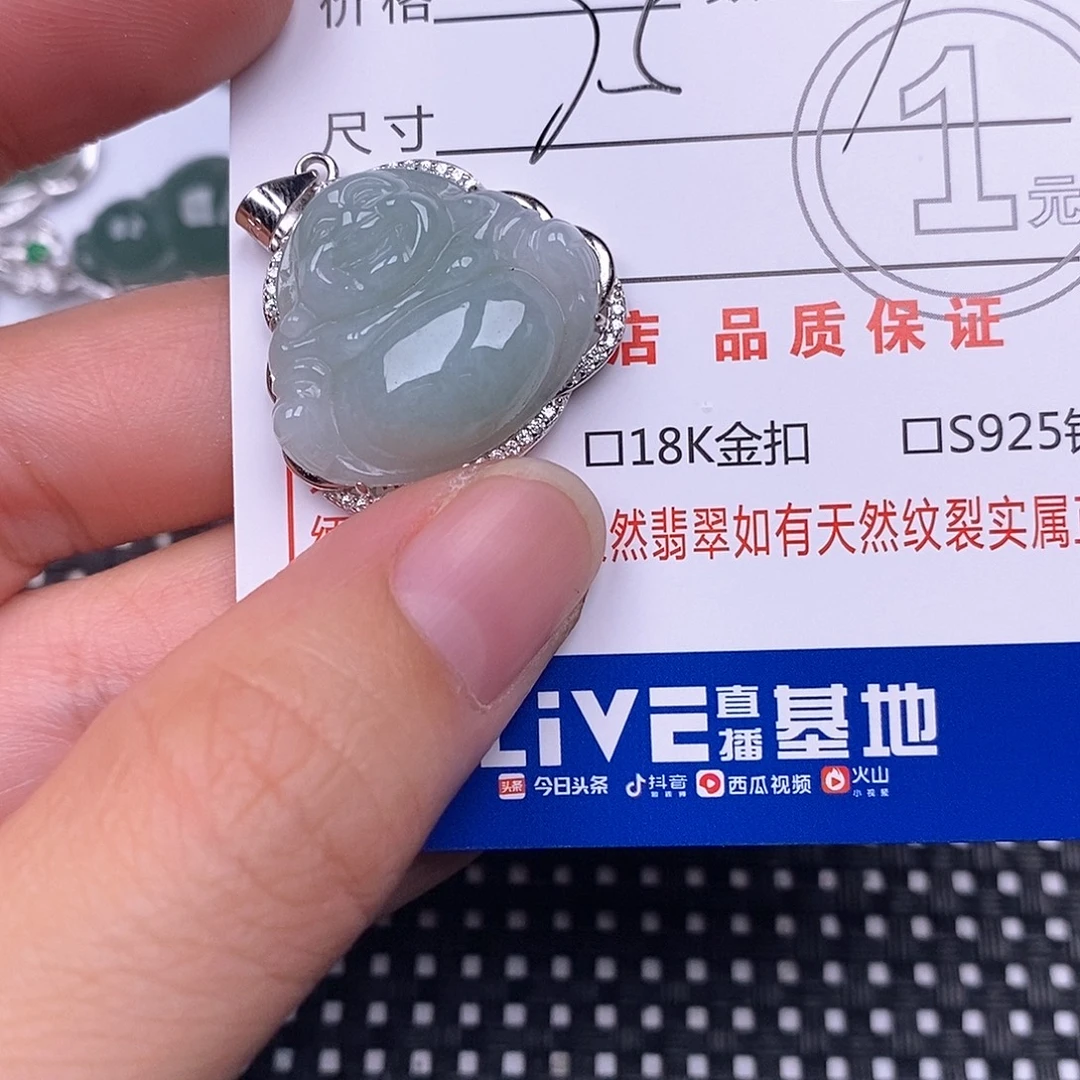翡翠银S925镶嵌颈饰