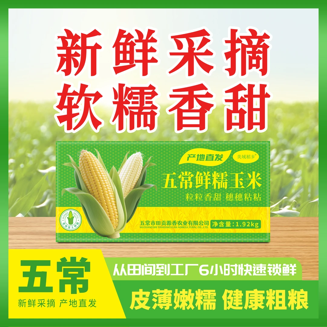 【秀宝专属】2025年五常鲜糯玉米白玉米甜香黄玉米软糯