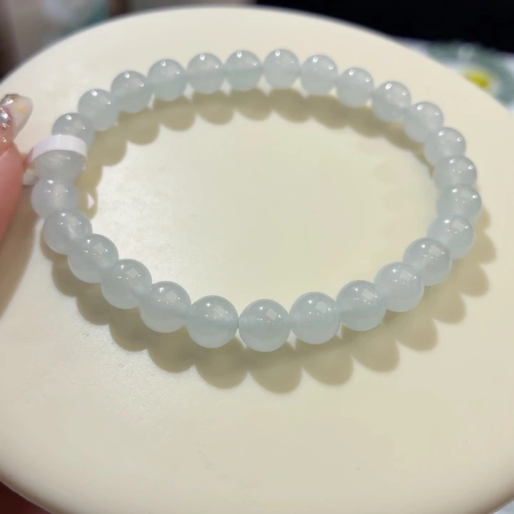 翡翠未镶嵌手链冰胶晴底卡7