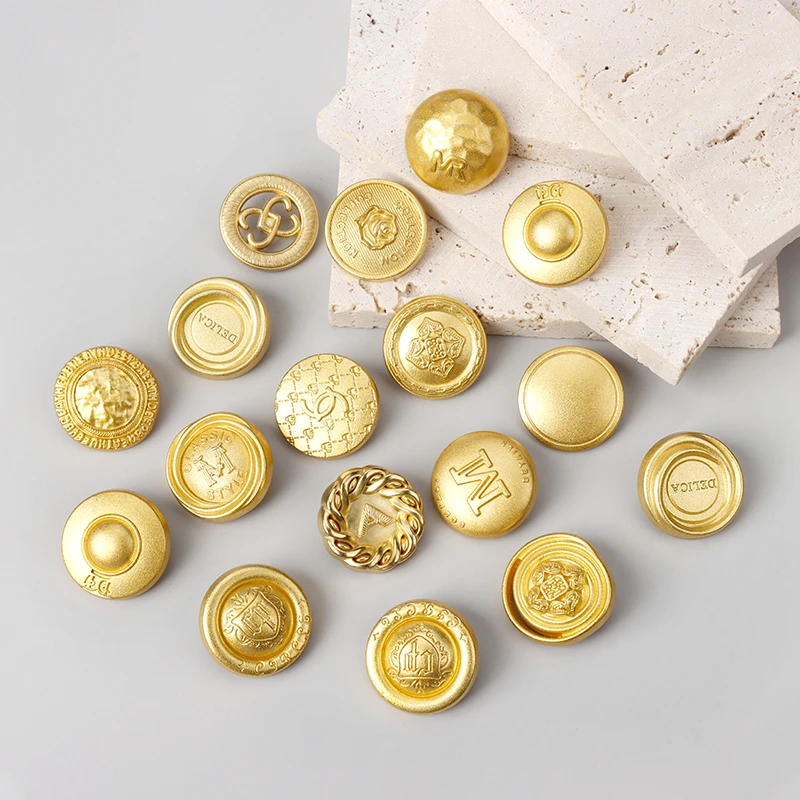 环保金属金色扣子百搭大衣扣风衣男女西装小香连衣裙纽扣