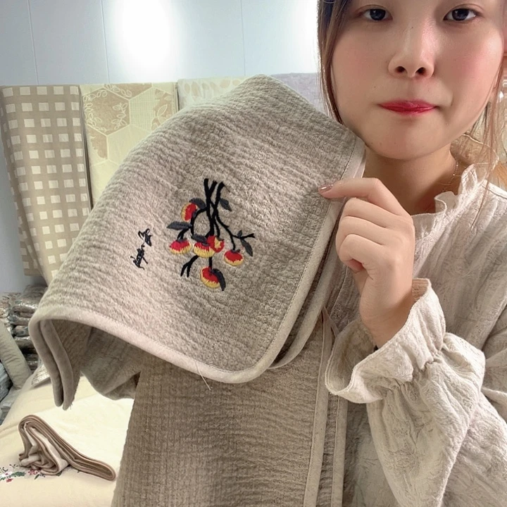 汉麻事事如意毛巾一条