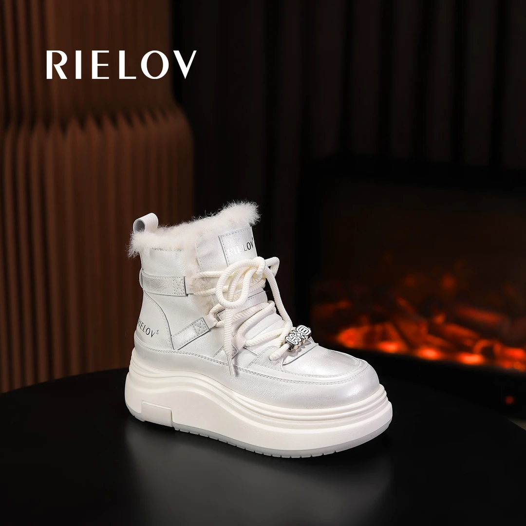 【RIELOV●暖雪】增高6cm时尚潮流百搭女士雪地靴258898