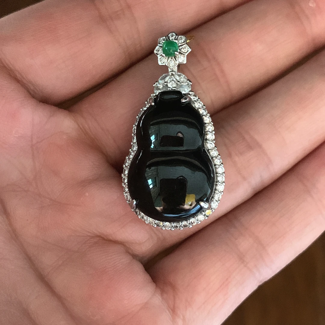 天然缅料a货 葫芦挂件954