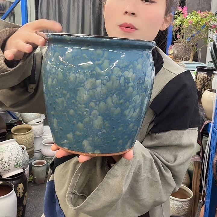 20×21 -粗陶花盆有孔-买买买