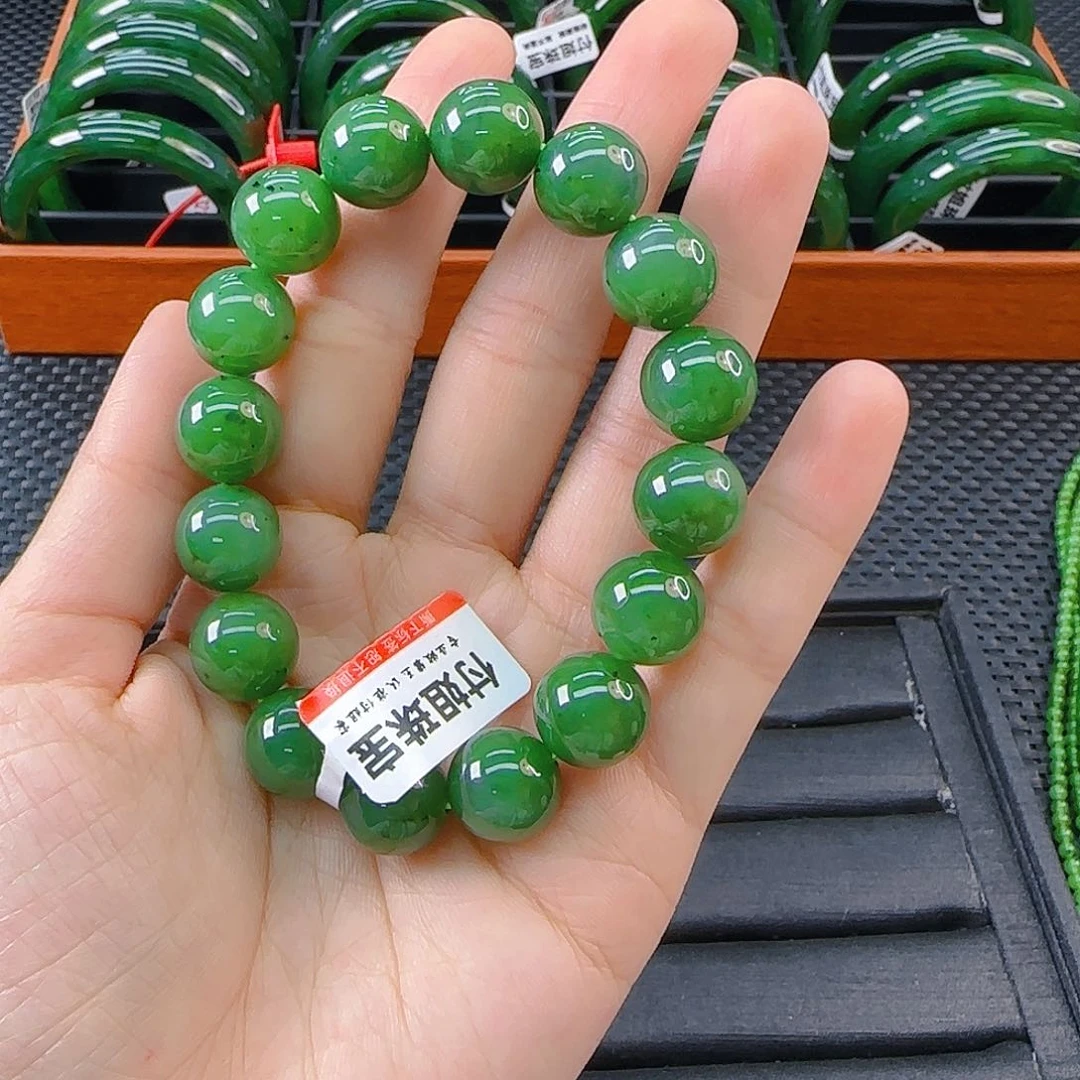 未镶嵌手链和田玉碧玉手串卡13