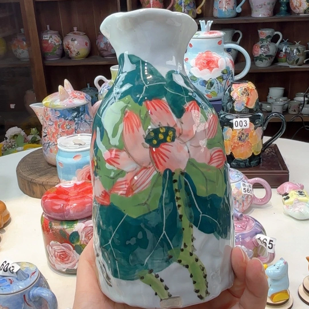 景德镇手绘高温釉下彩陶瓷茶具