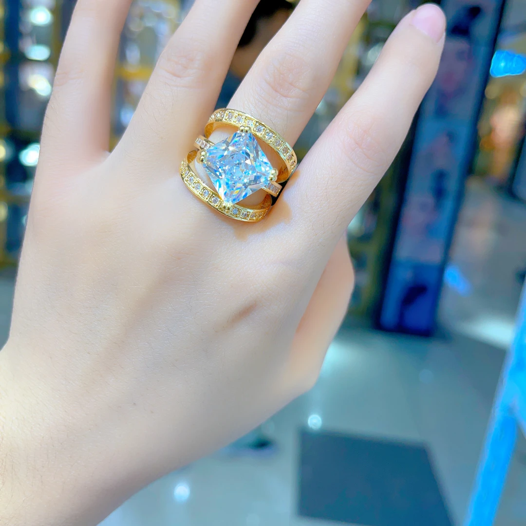 钛钢戒指 621新款戒指爆款白搭时尚金色