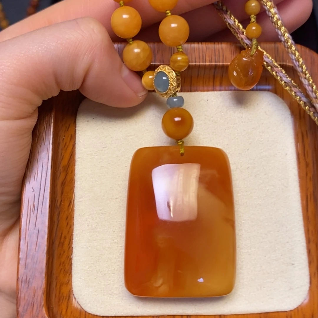 【闪购商品】蜜蜡颈饰未镶嵌项链