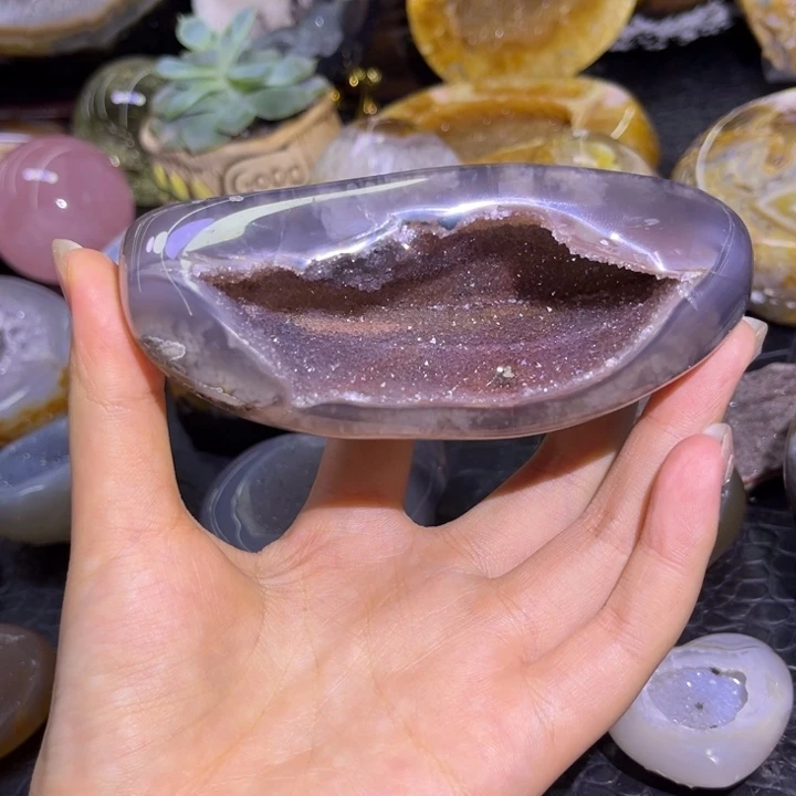 水晶未镶嵌发饰红晶开口笑