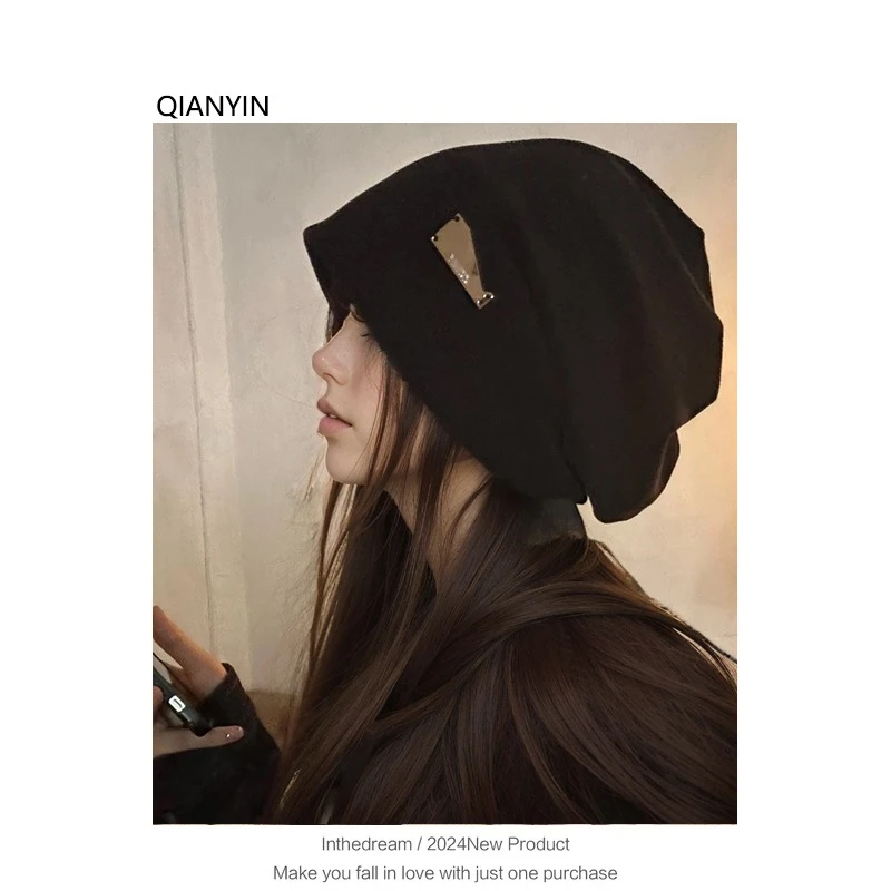 大号大码大头围堆堆帽女秋冬季保暖护耳月子帽冷帽显脸小包头帽子