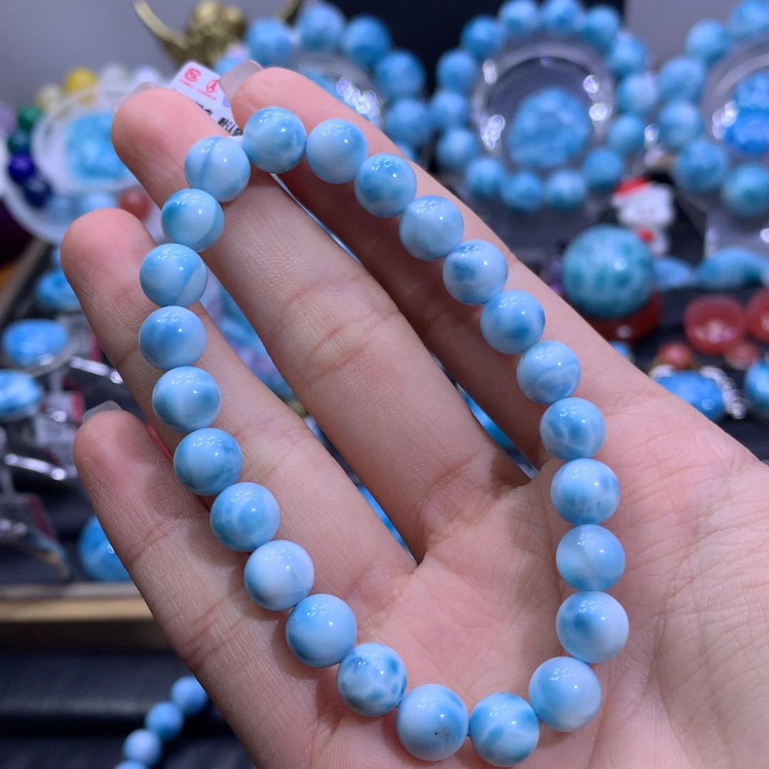 针钠钙石（海纹石）未镶嵌手链