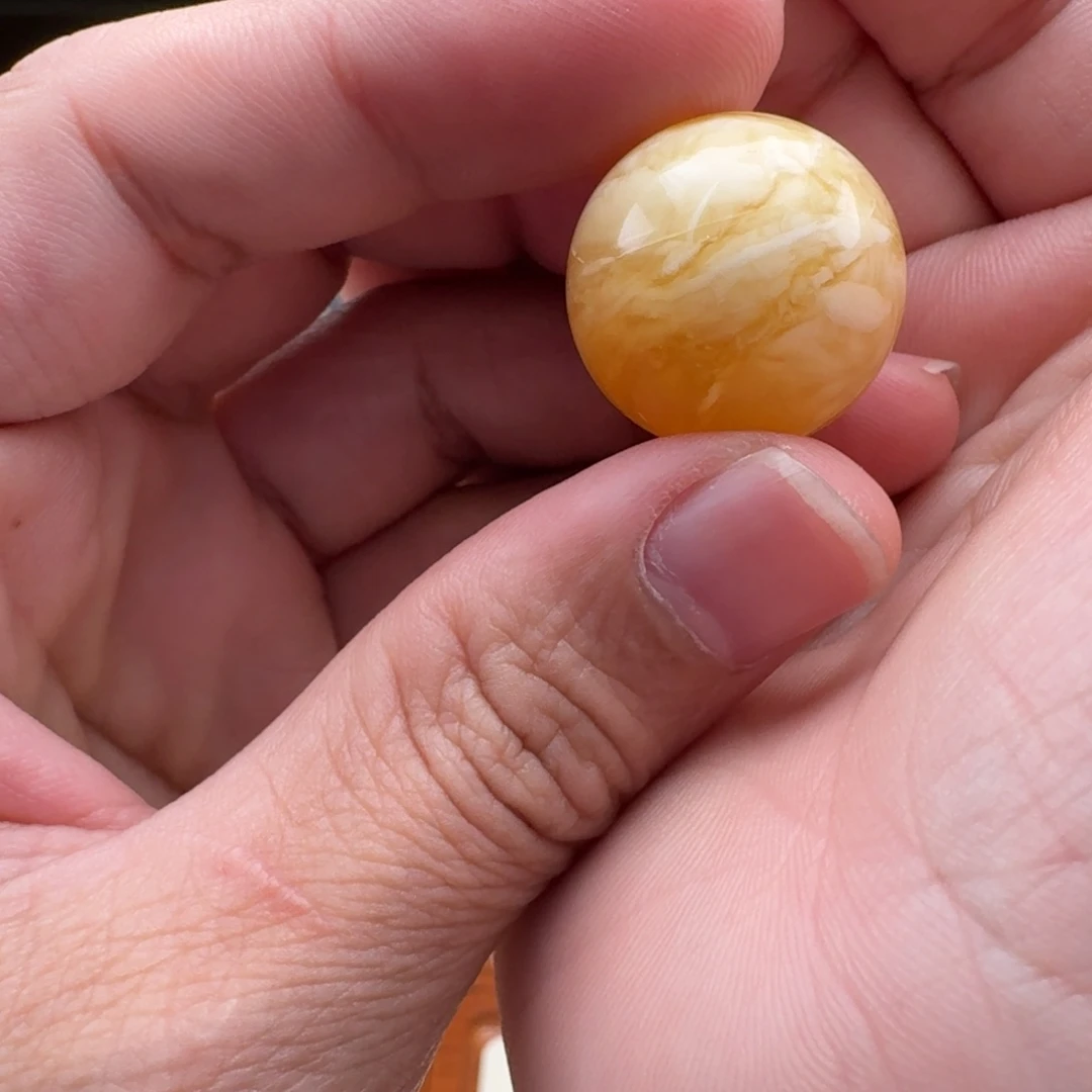 琥珀未镶嵌手链单珠