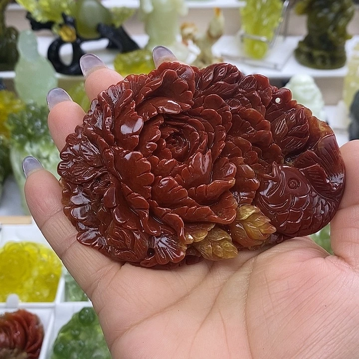 番***）未镶嵌蛇纹石玉颈饰