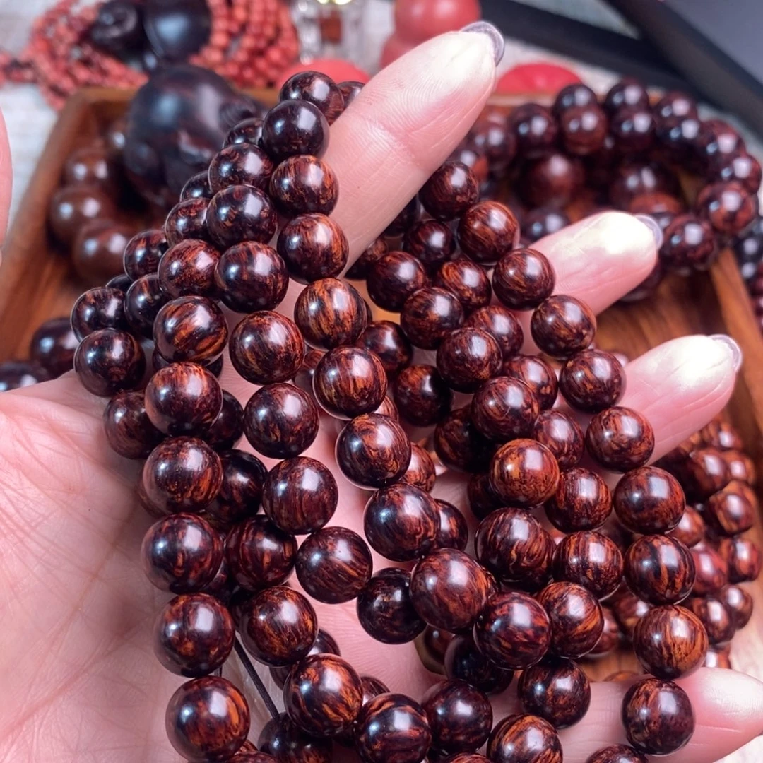 J***e木红降花梨公1.0*108黑金火焰纹全品精挑